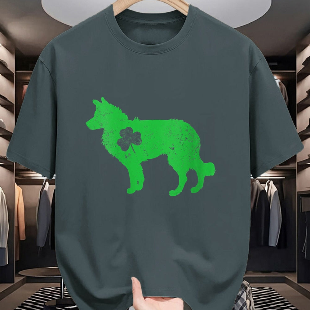 Patrick Day Shirts for Family, Funny Patrick Day shirts, st patrick's day Unisex T-Shirt/Hoodie/Sweatshirt HLT00 - Womens border collie Irish Clover St Patrick Day Leprechaun Dog V-Neck T-Shirt