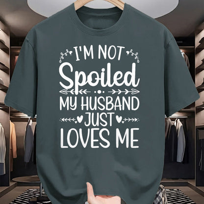 Best Wife Shirt, Wife and Husband Unisex T-Shirt/Hoodie/Sweatshirt HLT00 - Gift for wife T shirt, spoiled wife   Funny Spoiled Wife Art For Women Girls Husband Spoiled Wife Pr (16)