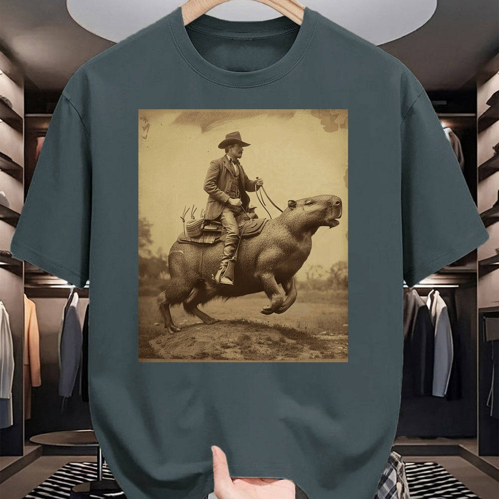 Cute Capybara Shirt, Funny Capybara Unisex T-Shirt/Hoodie/Sweatshirt HLT00 - Funny Graphic Capybara Long Sleeve T-Shirt (16)
