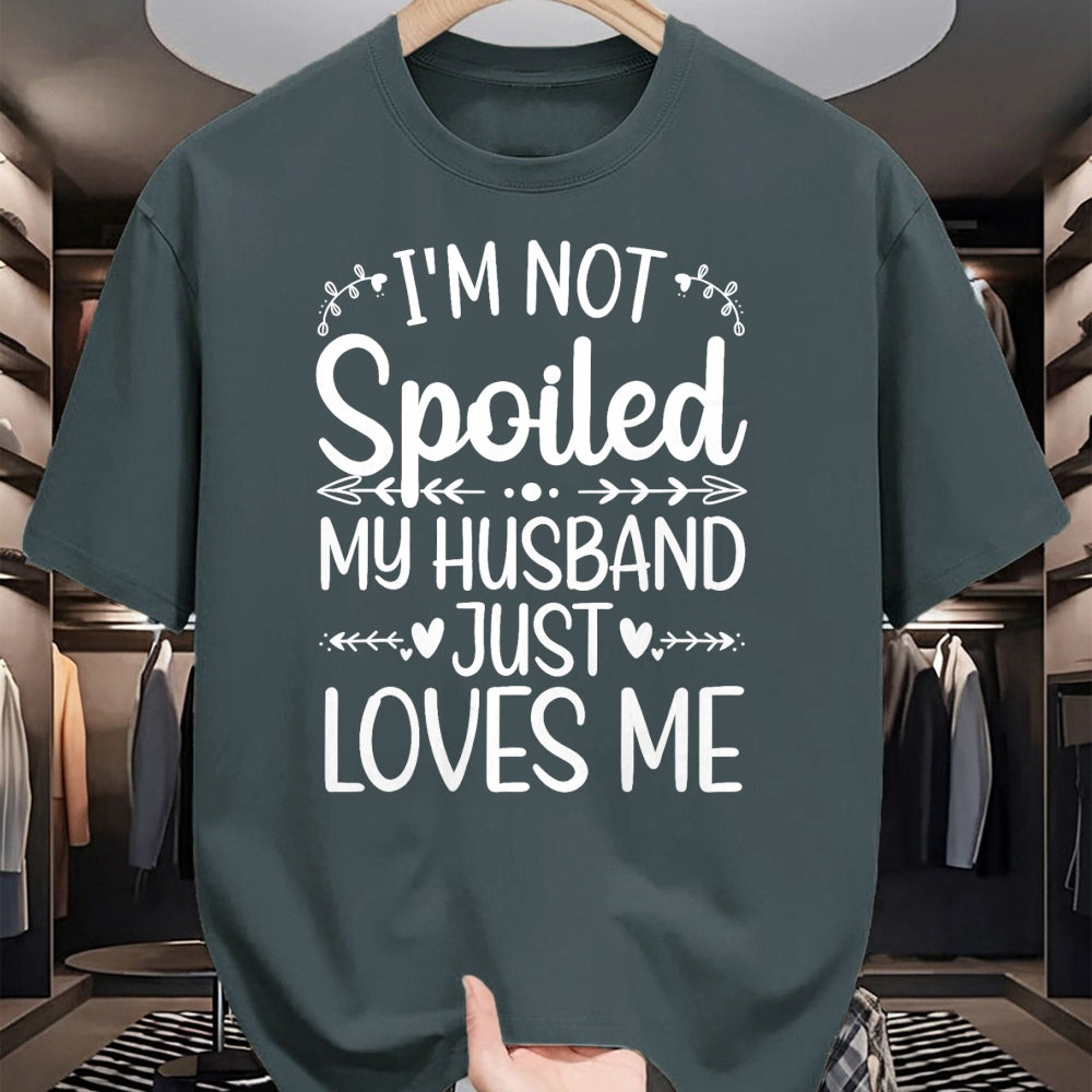 Best Wife Shirt, Wife and Husband Unisex T-Shirt/Hoodie/Sweatshirt HLT00 - Gift for wife T shirt, spoiled wife   Funny Spoiled Wife Art For Women Girls Husband Spoiled Wife T- (4)
