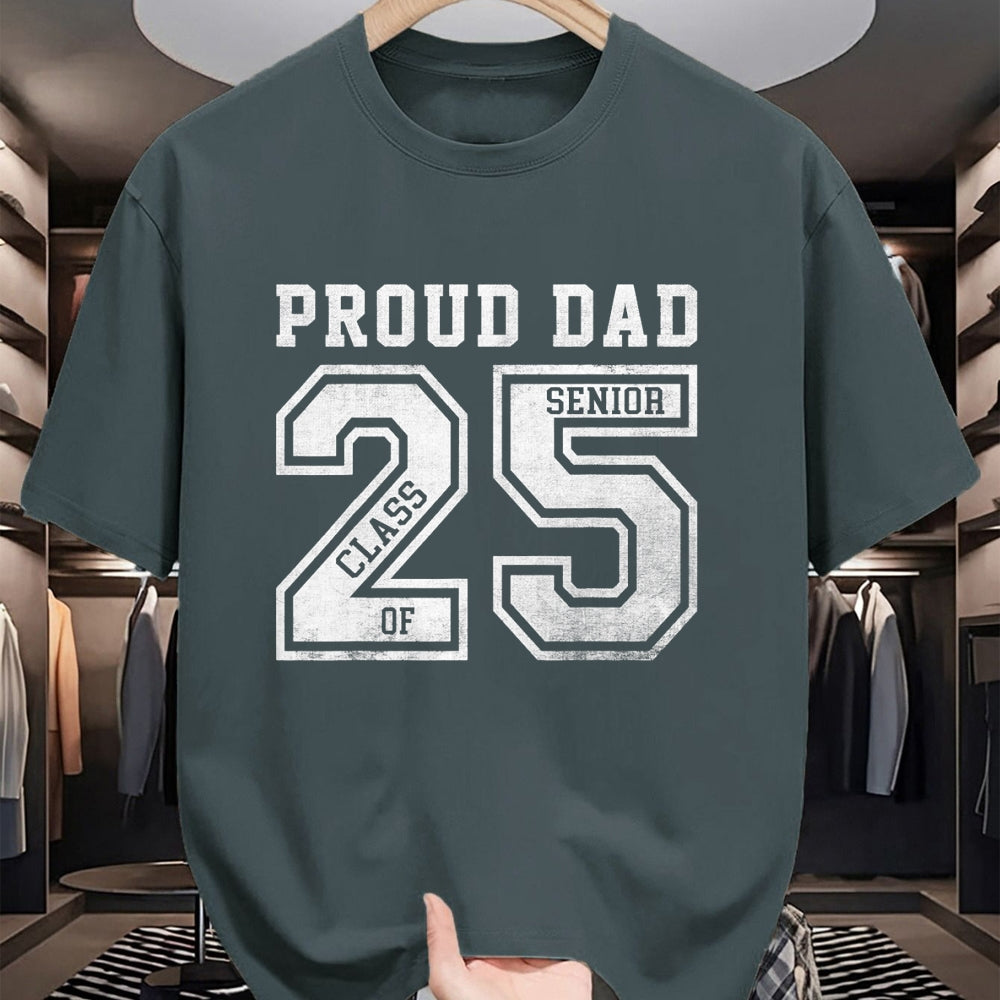 Gift for Dad Shirt, Funny Dad Unisex T-Shirt/Hoodie/Sweatshirt HLT00 – Proud Senior Dad 2025 Senior 2025 Dad Class Of 2025 Father T-Shirt