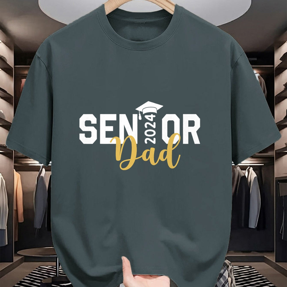 Gift for Dad Shirt, Funny Dad Unisex T-Shirt/Hoodie/Sweatshirt HLT00 – Proud Senior Dad 2024 Senior 2024 Dad Class Of 2024 Father T-Shirt