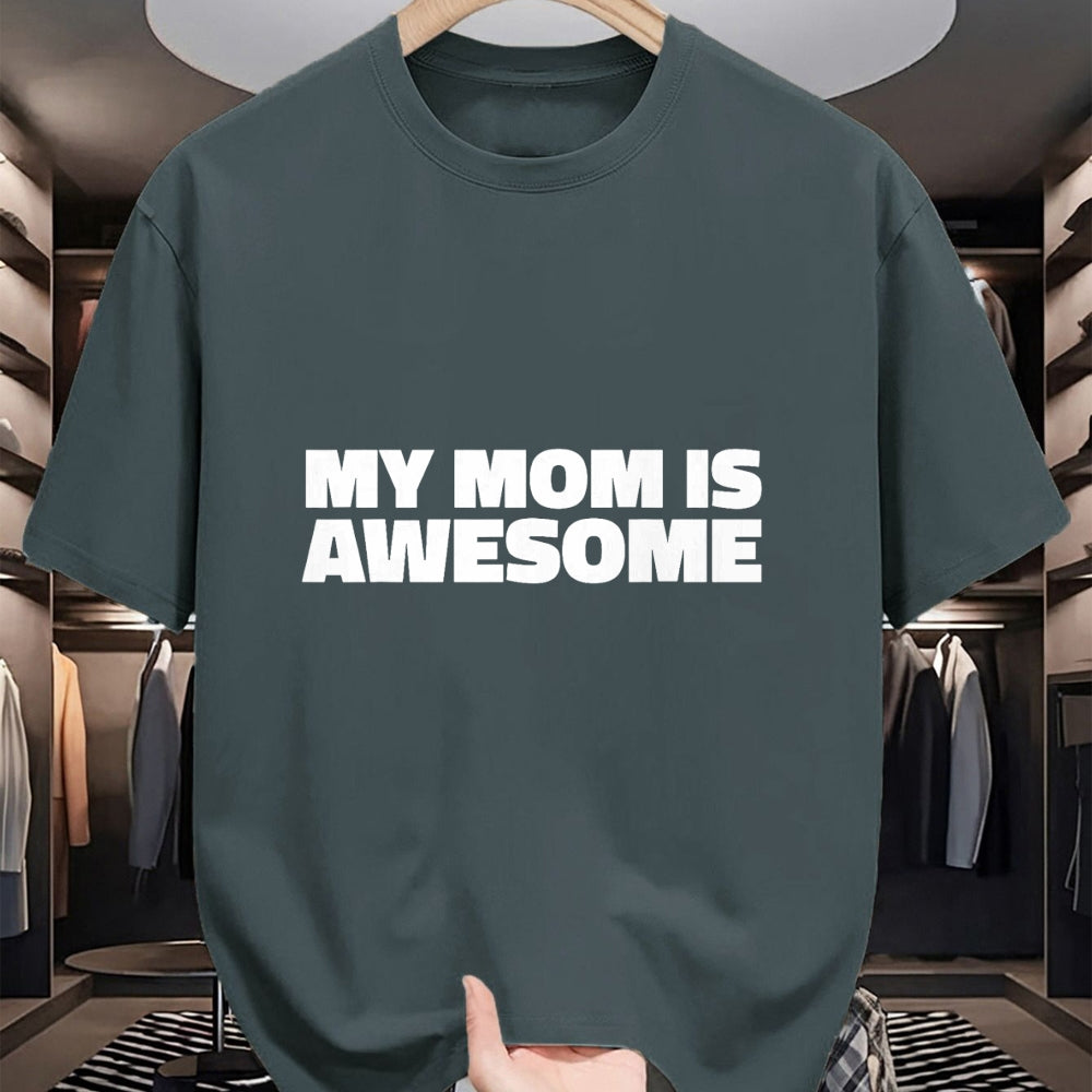 Gift for Mom Shirt, Funny Mom Unisex T-Shirt/Hoodie/Sweatshirt HLT00 - My Mom is Awesome T Shirt - Family T-Shirt