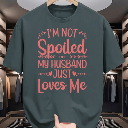 Best Wife Shirt, Wife and Husband Unisex T-Shirt/Hoodie/Sweatshirt HLT00 - Gift for wife T shirt, spoiled wife   Funny Spoiled Wife Art For Women Girls Husband Spoiled Wife Pu