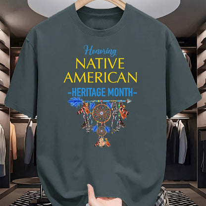 Native American T-Shirts, Vintage Native American Unisex T-Shirt/Hoodie/Sweatshirt HLT00 - It_s All Indian Land Native American Heritage Month 2021
