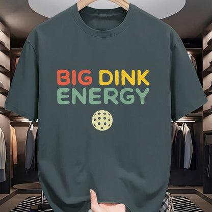 Funny Pickleball Shirt, Pickleball Lover Unisex T-Shirt/Hoodie/Sweatshirt HLT00 - Big Dink Energy Pickleball Funny Pickle Ball Lover Men Retro T-Shirt