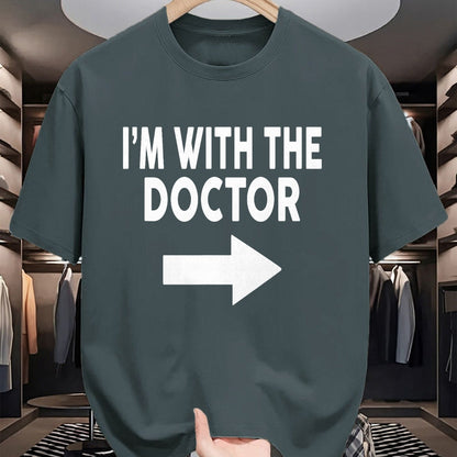 Best Doctor Shirt, Funny Doctor UnisexT-Shirt/Hoodie/Sweatshirt HLT00 - I'm with The Doctor T-Shirt for Doctors T-Shirt