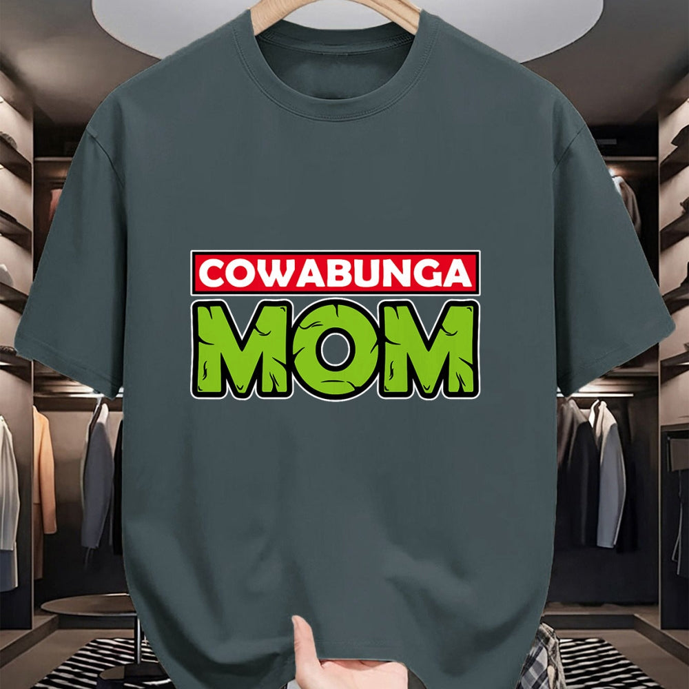 Gift for Mom Shirt, Funny Mom Unisex T-Shirt/Hoodie/Sweatshirt HLT00 - Mademark x Teenage Mutant Ninja Turtles - Cowabunga Mom Mother_s Day T-Shirt