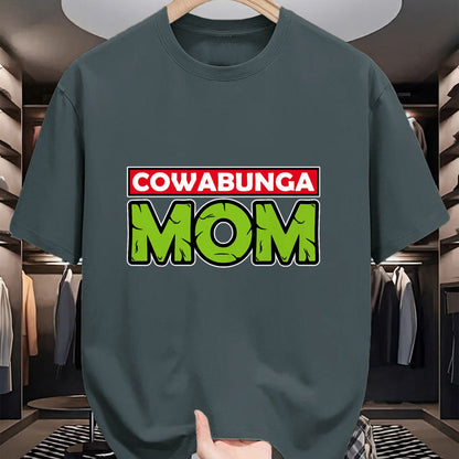 Gift for Mom Shirt, Funny Mom Unisex T-Shirt/Hoodie/Sweatshirt HLT00 - Mademark x Teenage Mutant Ninja Turtles - Cowabunga Mom Mother_s Day T-Shirt