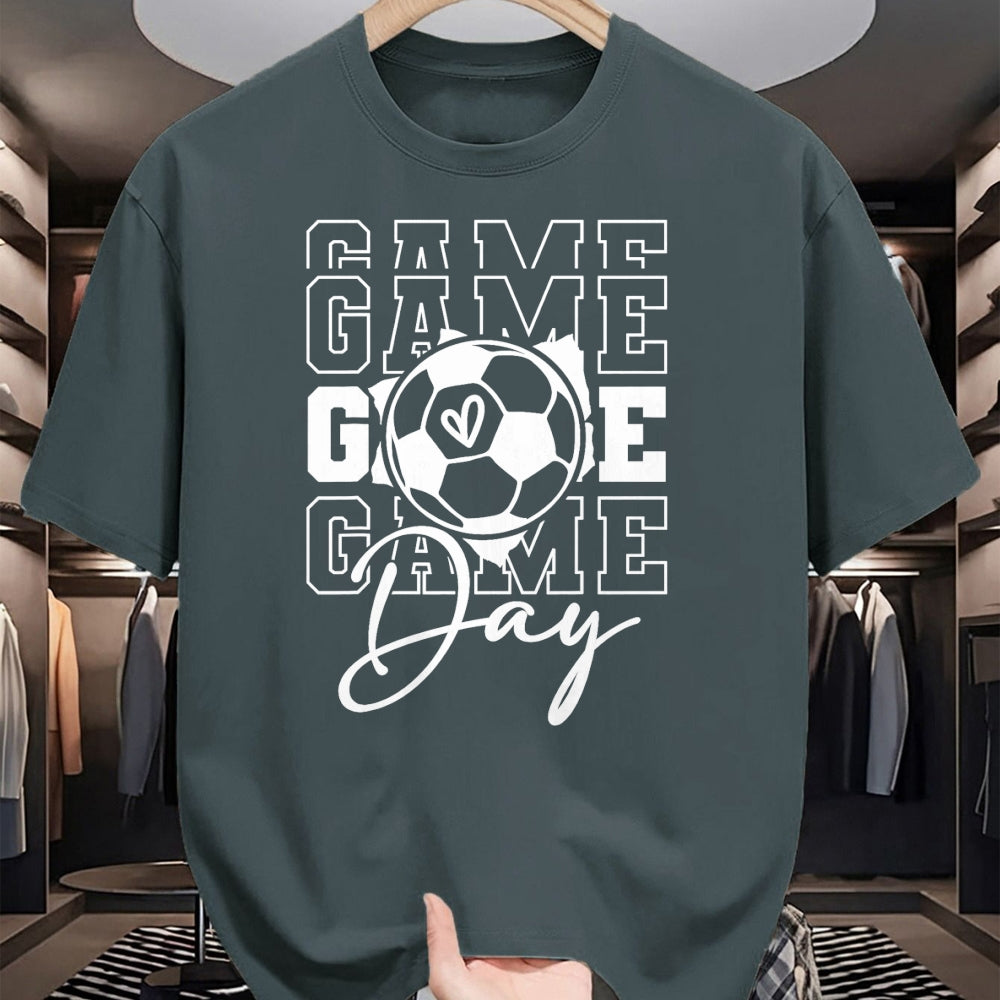 Gift for Mom Shirt, Funny Mom Unisex T-Shirt/Hoodie/Sweatshirt HLT00 - Game Day Soccer T-Shirt