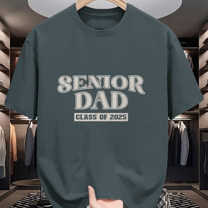 Gift for Dad Shirt, Funny Dad Unisex T-Shirt/Hoodie/Sweatshirt HLT00 – Senior Dad Class of 2025, Proud Papa T-Shirt