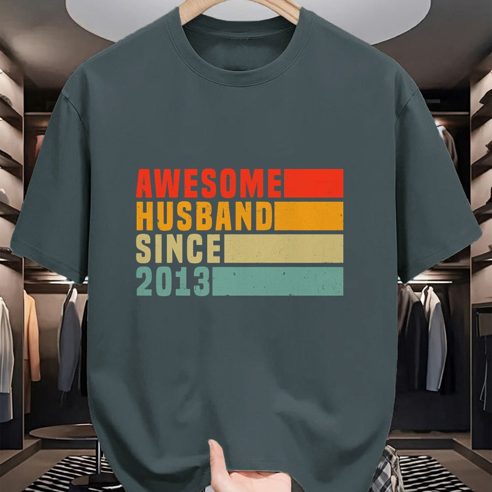 Best Wife Shirt, Wife and Husband Unisex T-Shirt/Hoodie/Sweatshirt HLT00 - 10th Wedding Anniversary For Him - Awesome Husband 2013 T-Shirt