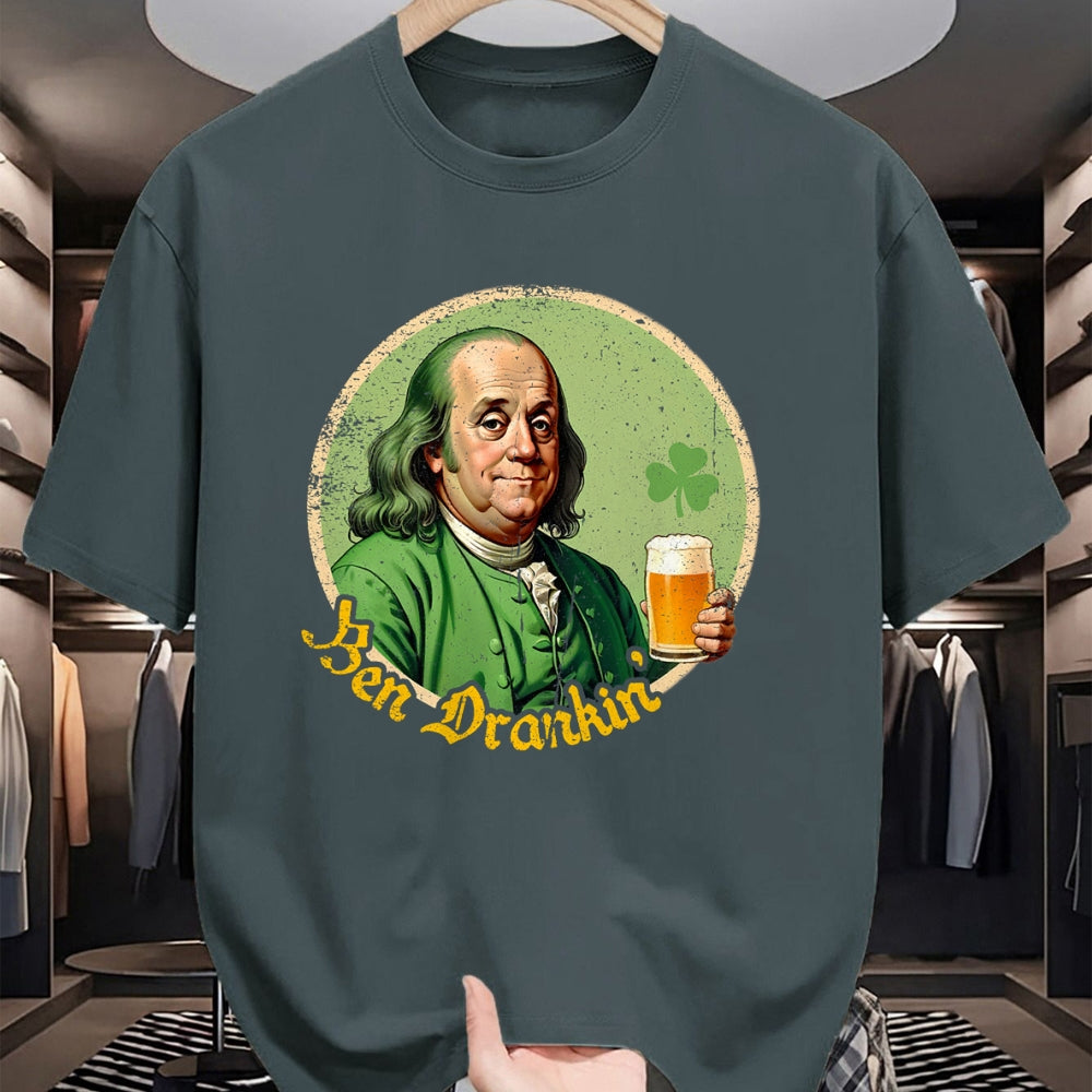 Patrick Day Shirts for Family, Funny Patrick Day shirts, st patrick's day Unisex T-Shirt/Hoodie/Sweatshirt HLT00 - Ben Drankin Shenanigan Clover Irish Shamrock St Patrick Day T-Shirt