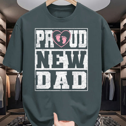 Gift for Dad Shirt, Funny Dad Unisex T-Shirt/Hoodie/Sweatshirt HLT00 – Proud New Dad Girl Baby Announcement Father_s Day T-Shirt