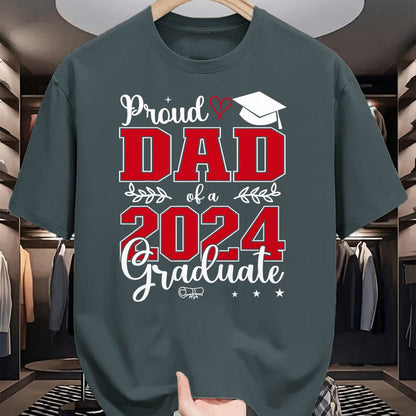 Gift for Dad Shirt, Funny Dad Unisex T-Shirt/Hoodie/Sweatshirt HLT00 – Proud Dad of a class of 2024 graduate for graduation T-Shirt