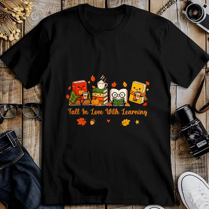 Best Teacher Shirt, Funny Teacher UnisexT-Shirt/Hoodie/Sweatshirt HLT00 - Fall in Love with Learning Autumn Fall Teachers T-Shirt