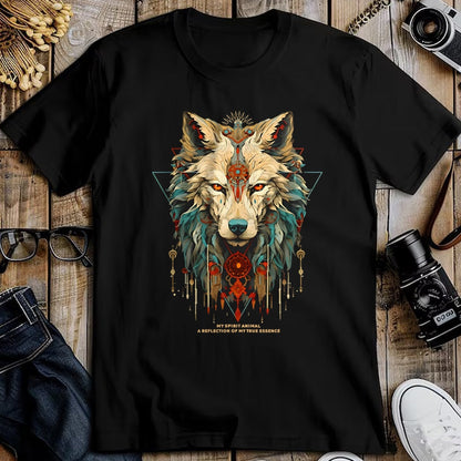 Native American T-Shirts, Vintage Native American Unisex T-Shirt/Hoodie/Sweatshirt HLT00 - Wolf Spirit Animal Sacred Shaman Native American Clan (1)