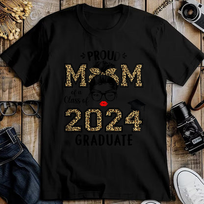Gift for Mom Shirt, Funny Mom Unisex T-Shirt/Hoodie/Sweatshirt HLT00 - Mom Senior 2024 Proud Mom Of A Class Of 2024 Graduate T-Shirt