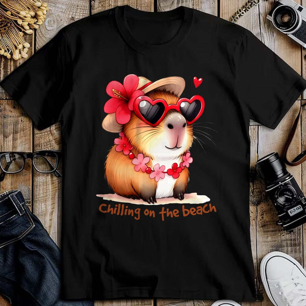 Cute Capybara Shirt, Funny Capybara Unisex T-Shirt/Hoodie/Sweatshirt HLT00 - Funny Capybara Long Sleeve T-Shirt