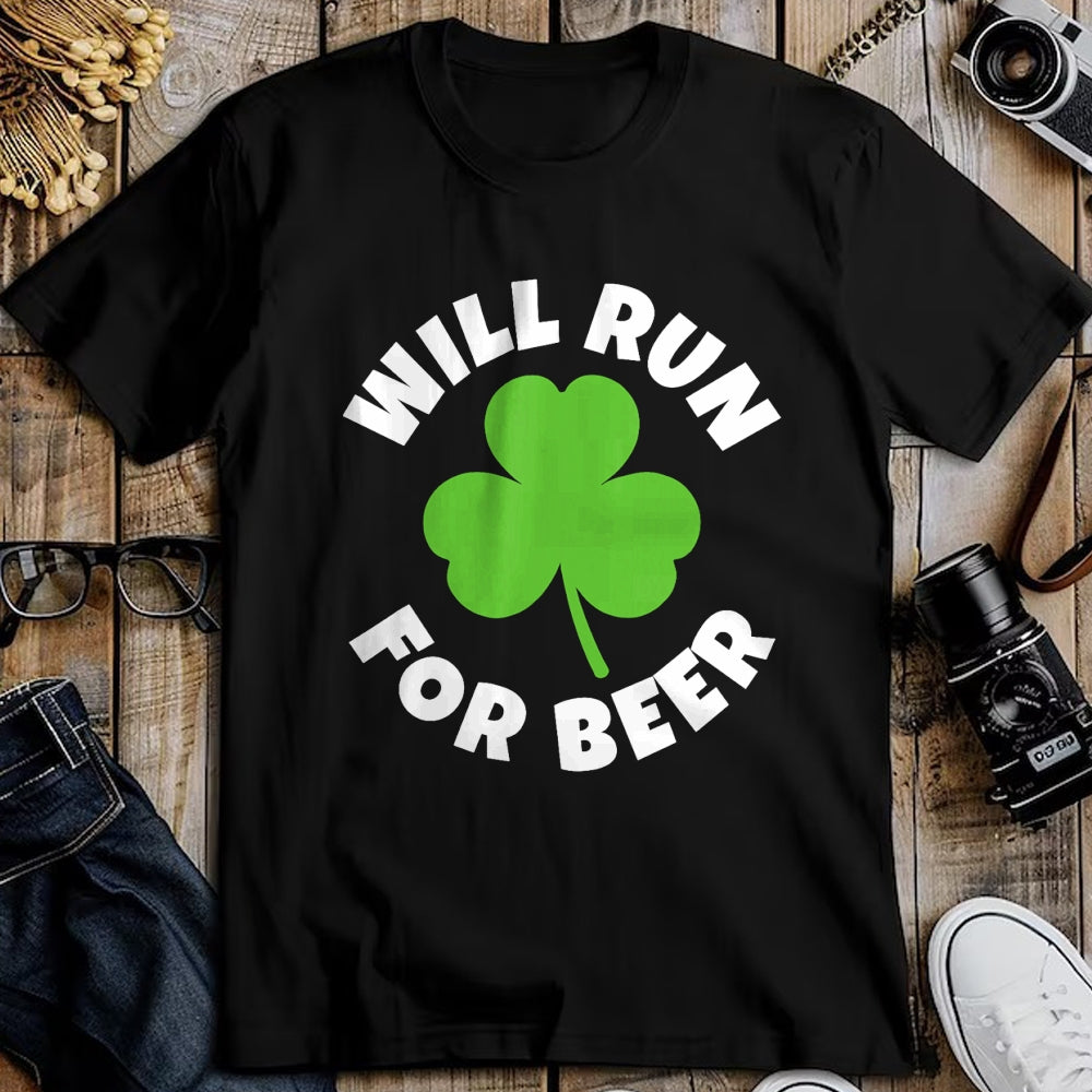 Patrick Day Shirts for Family, Funny Patrick Day shirts, st patrick's day Unisex T-Shirt/Hoodie/Sweatshirt HLT00 - Will Run For Beer Funny St. Patrick Day Irish Running Runner T-Shirt