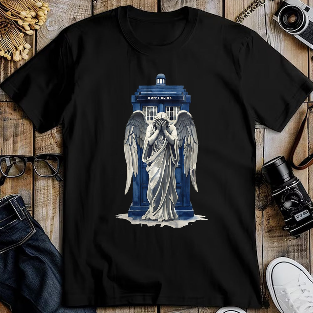 Best Doctor Shirt, Funny Doctor UnisexT-Shirt/Hoodie/Sweatshirt HLT00 - Weeping Angel with Blue Police Box 1 - Fan Fun T-Shirt