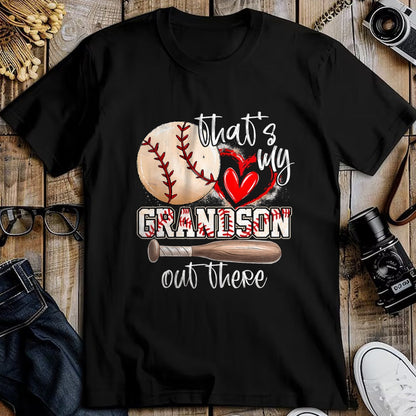 Best Grandma Shirt, Proud Grandma Unisex T-Shirt/Hoodie/Sweatshirt HLT00 - That'S My Grandson Out There Baseball Grandma Mothers Day T-Shirt