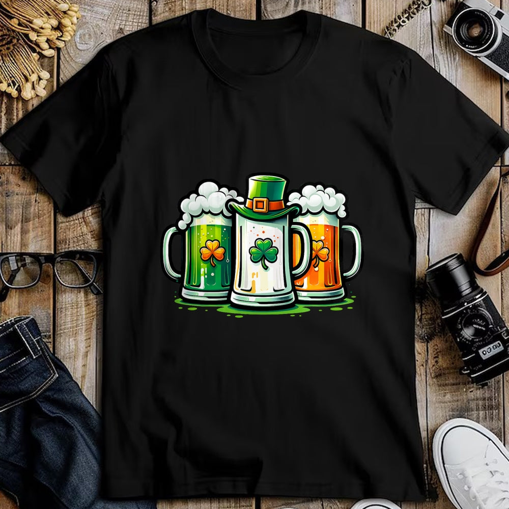 Patrick Day Shirts for Family, Funny Patrick Day shirts, st patrick's day Unisex T-Shirt/Hoodie/Sweatshirt HLT00 - St. Patrick Day Irish Ireland Flag Green Beer Lover T-Shirt