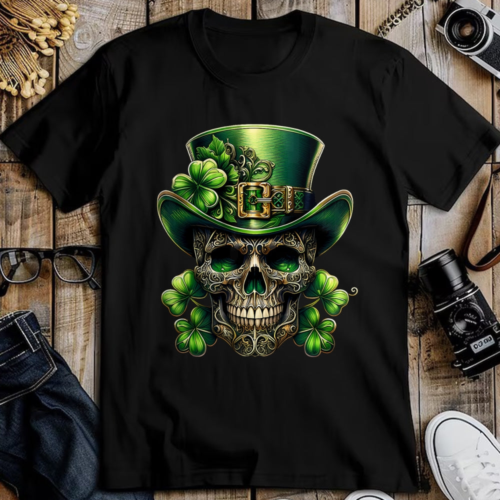 Patrick Day Shirts for Family, Funny Patrick Day shirts, st patrick's day Unisex T-Shirt/Hoodie/Sweatshirt HLT00 - Sugar Skull St Patrick Day of the Dead Lucky Shamrock T-Shirt