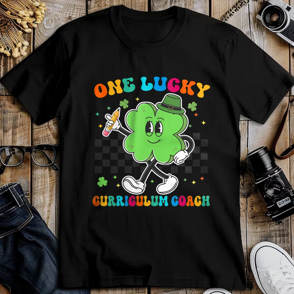 Patrick Day Shirts for Family, Funny Patrick Day shirts, st patrick's day Unisex T-Shirt/Hoodie/Sweatshirt HLT00 - Vintage One Lucky Curriculum Coach St Patrick Day School T-Shirt