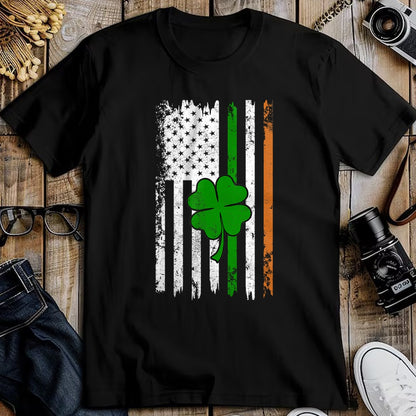 Patrick Day Shirts for Family, Funny Patrick Day shirts, st patrick's day Unisex T-Shirt/Hoodie/Sweatshirt HLT00 - St Patrick Day Irish American Flag Retro Saint Patricks Day T-Shirt