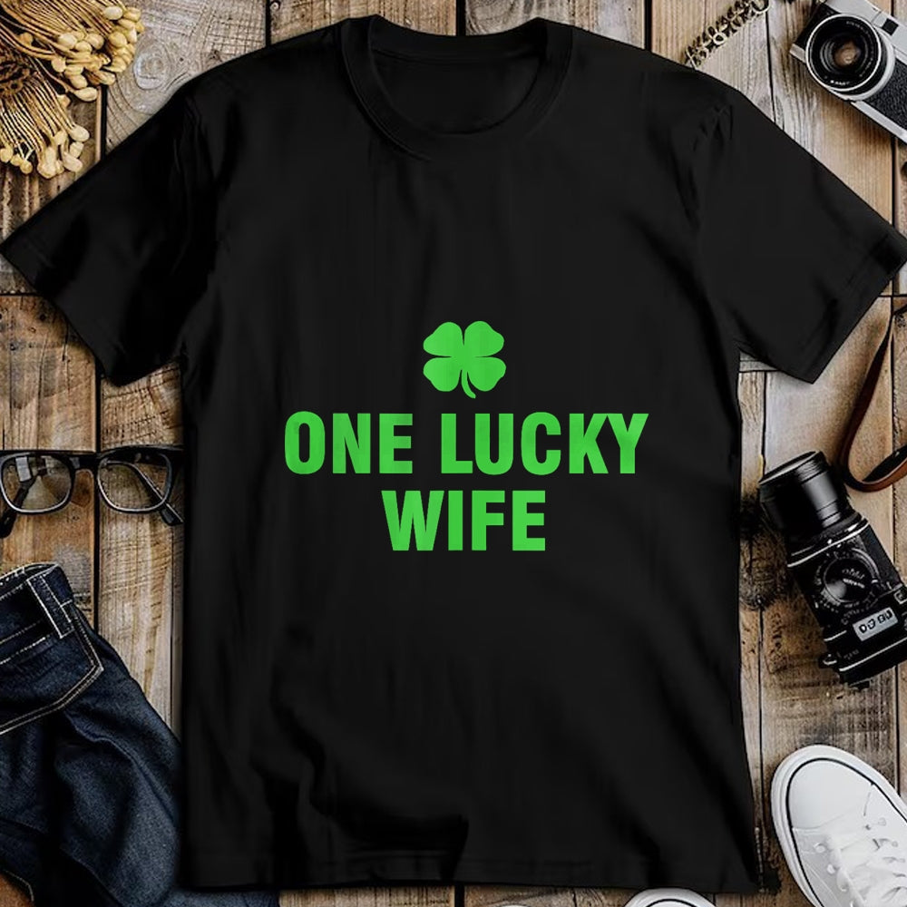 Best Wife Shirt, Wife and Husband Unisex T-Shirt/Hoodie/Sweatshirt HLT00 - Gift for wife T shirt, lucky wife   One Lucky Wife Tank Top (2)