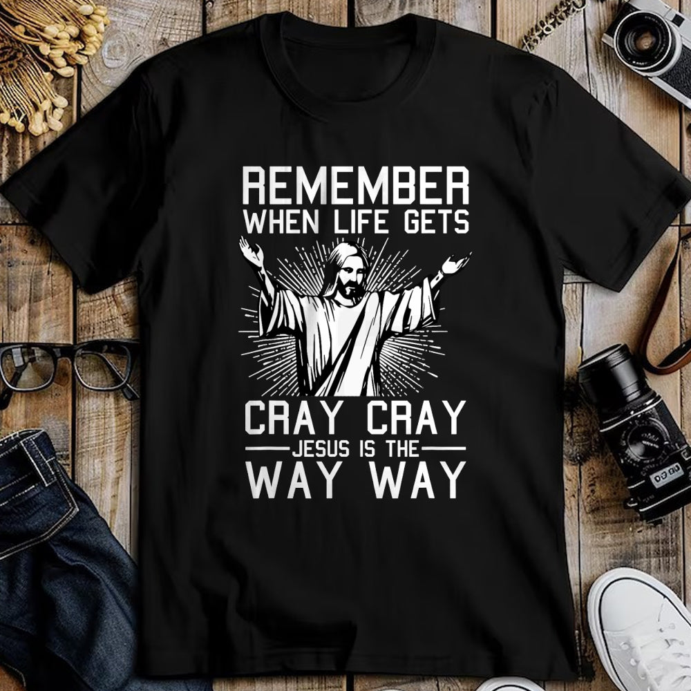 Christian Tee, Christian Faith Unisex T-Shirt/Hoodie/Sweatshirt HLT00 - Jesus Is The Way Christmas Funny Faith Religious Christian T-Shirt