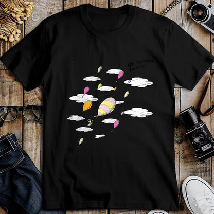 Best Doctor Shirt, Funny Doctor UnisexT-Shirt/Hoodie/Sweatshirt HLT00 - Dr. Seuss Oh the Places You_ll Go, Hot Air Balloons T-Shirt