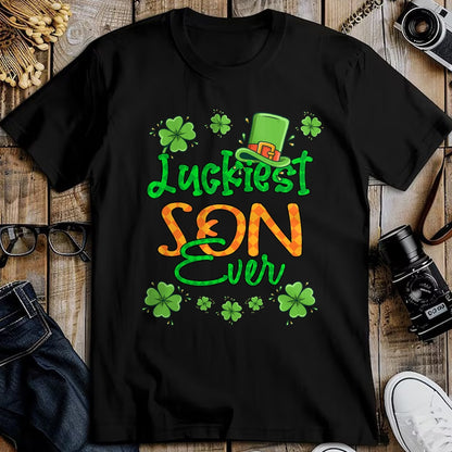 Patrick Day Shirts for Family, Funny Patrick Day shirts, st patrick's day Unisex T-Shirt/Hoodie/Sweatshirt HLT00 - Boy St Patrick Day Luckiest Son Ever St Patricks Day T-Shirt