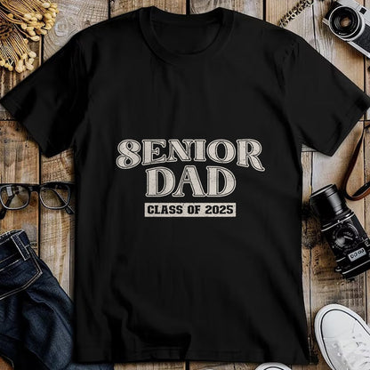 Gift for Dad Shirt, Funny Dad Unisex T-Shirt/Hoodie/Sweatshirt HLT00 – Senior Dad Class of 2025, Proud Papa T-Shirt