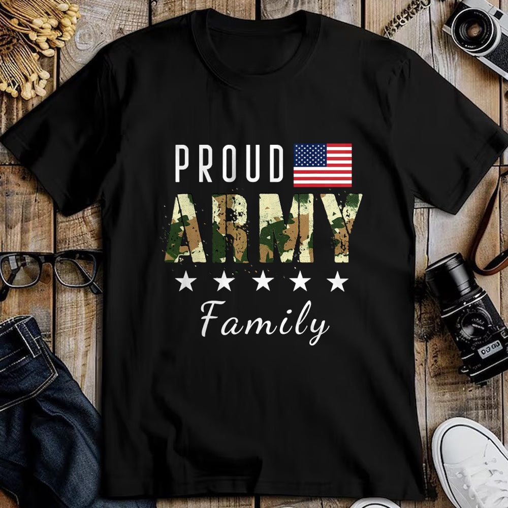 Gift for Dad Shirt, Funny Dad Unisex T-Shirt/Hoodie/Sweatshirt HLT00 – Army Graduation Proud Military Family Mom Dad Brother Sister T-Shirt