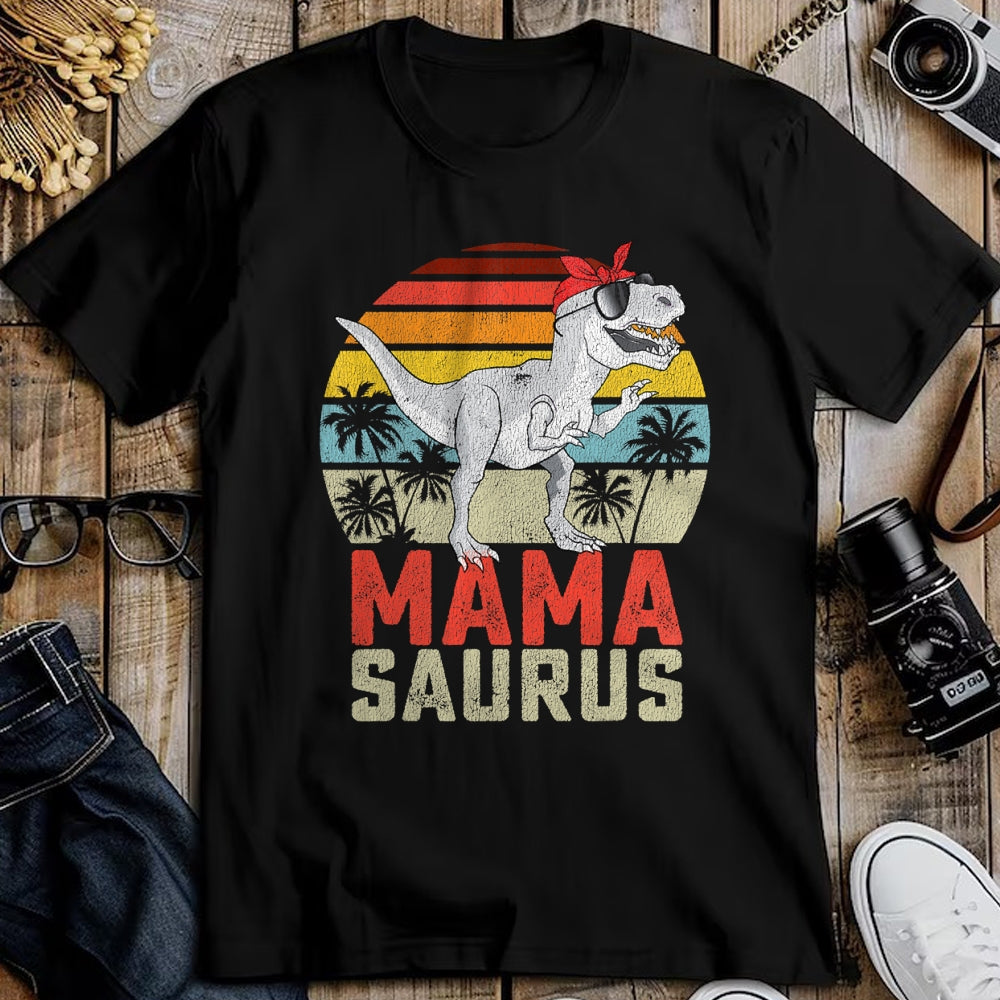 Gift for Mom Shirt, Funny Mom Unisex T-Shirt/Hoodie/Sweatshirt HLT00 - Mamasaurus T Rex Dinosaur Mama Saurus Family Matching Women T-Shirt