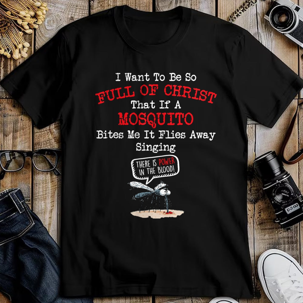 Christian Tee, Christian Faith Unisex T-Shirt/Hoodie/Sweatshirt HLT00 - Mosquito Joke Funny Christian Bible Jesus Christ T-Shirt