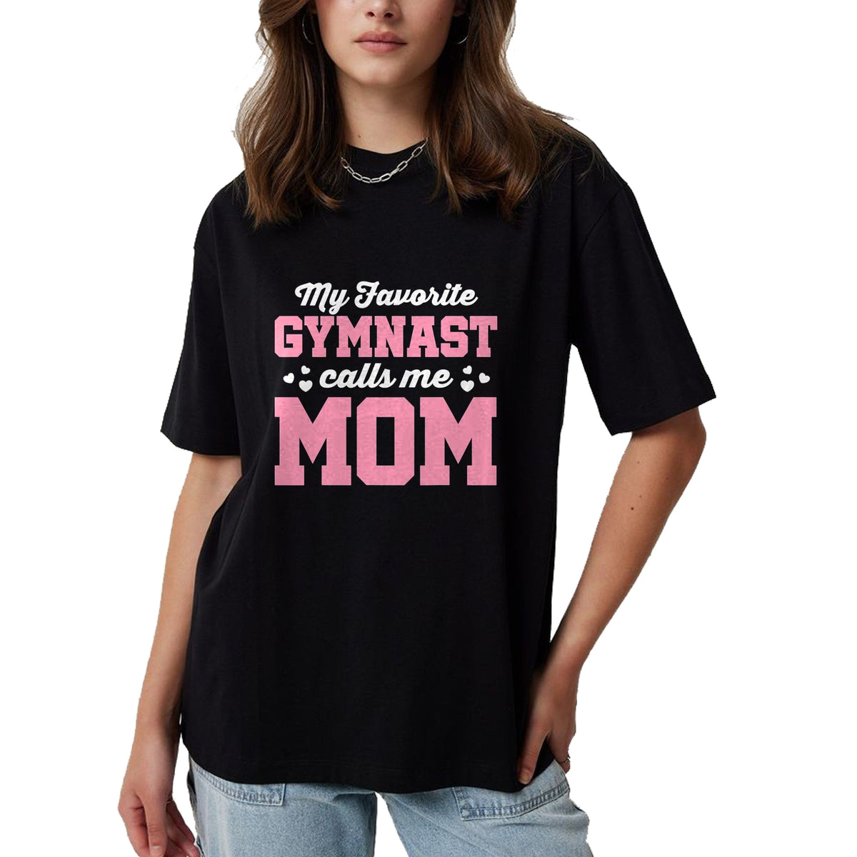 Gift for Mom Shirt, Funny Mom Unisex T-Shirt/Hoodie/Sweatshirt HLT00 - My Favorite Gymnast Calls Me Mom Gymnastics Mom T-Shirt