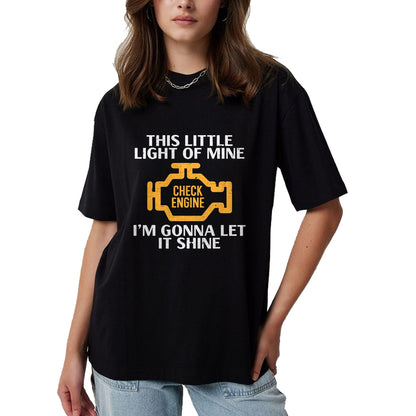 Best Mechanic Life Shirt, Funny Mechanic UnisexT-Shirt/Hoodie/Sweatshirt HLT00 - Check Engine Light Shine Funny Car Auto Mechanic Garage Men T-Shirt