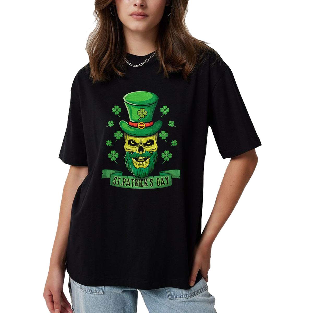 Patrick Day Shirts for Family, Funny Patrick Day shirts, st patrick's day Unisex T-Shirt/Hoodie/Sweatshirt HLT00 - Sugar Bone Irish Skeleton Shamrock Saint Patrick Day T-Shirt