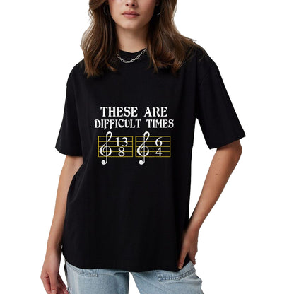 Guitar Lover Shirt, Funny Guitar UnisexT-Shirt/Hoodie/Sweatshirt HLT00 - These are Difficult Times T-Shirt Music T-Shirt T-Shirt