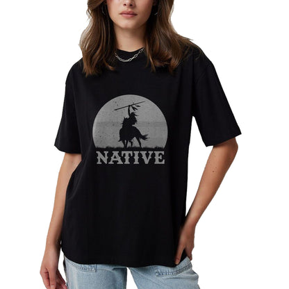 Native American T-Shirts, Vintage Native American Unisex T-Shirt/Hoodie/Sweatshirt HLT00 - Northwest Native American Knight Pride Mountain Warrior