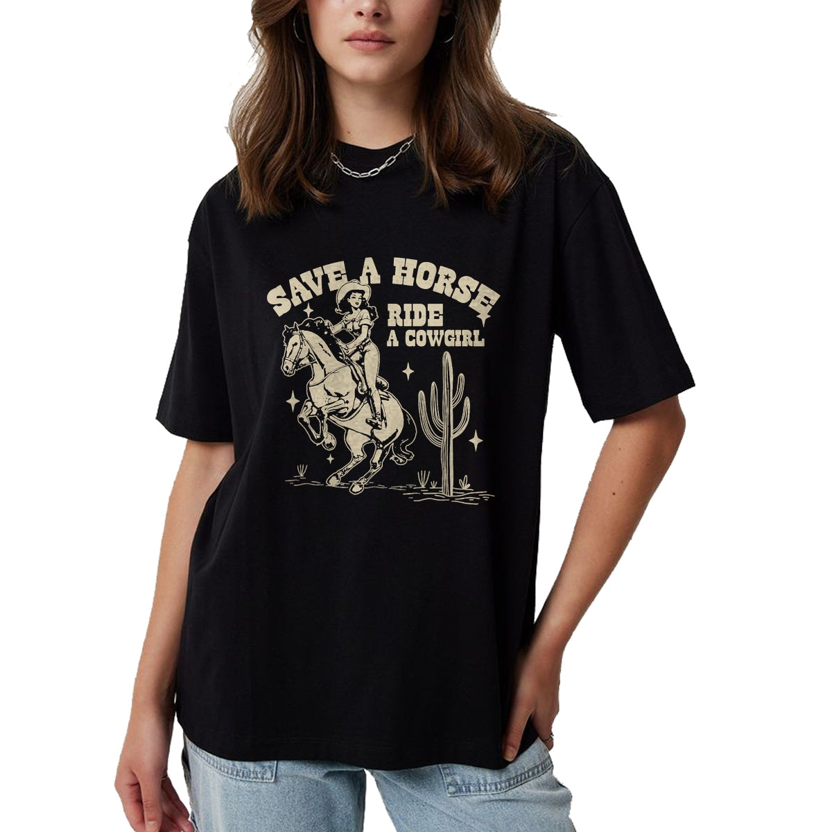 Best Horse Lover Shirt , Funny Horse UnisexT-Shirt/Hoodie/Sweatshirt HLT00 - Horse Lover Equestrian Riding Save A Horse Ride A Cowgirl T-Shirt