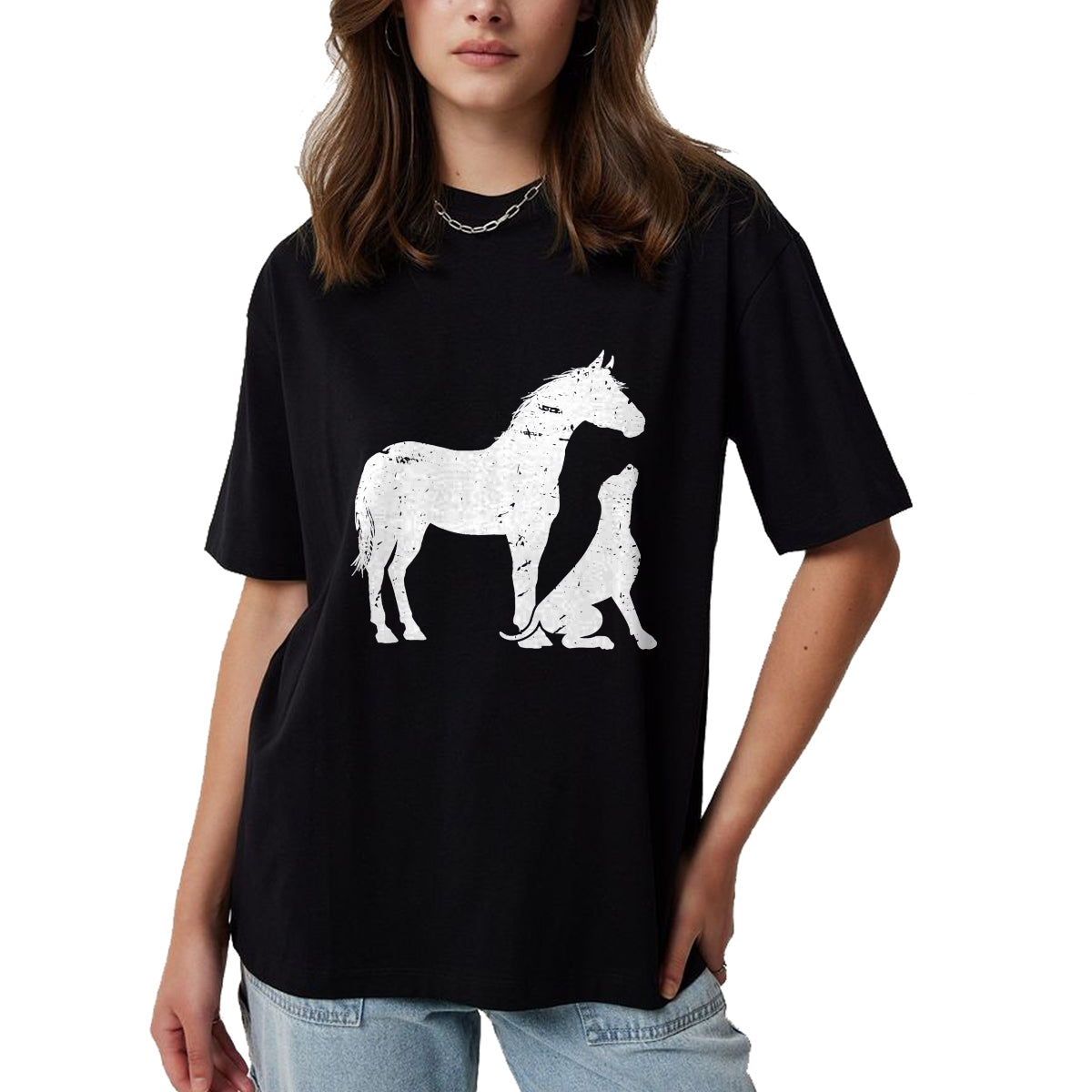 Best Horse Lover Shirt , Funny Horse UnisexT-Shirt/Hoodie/Sweatshirt HLT00 - Horse and Dog Motif for Men and Women Horse Lovers T-Shirt