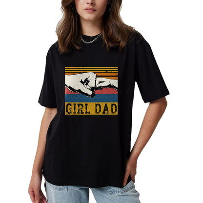 Gift for Dad Shirt, Funny Dad Unisex T-Shirt/Hoodie/Sweatshirt HLT00 – Girl Dad Men Father of Girls Fathers Day Vintage T-Shirt