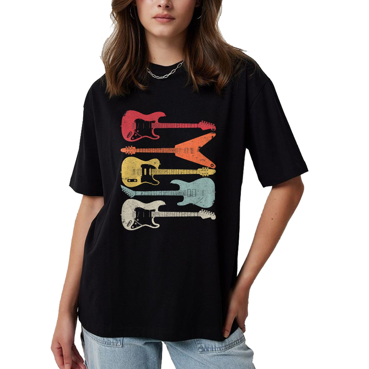 Guitar Lover Shirt, Funny Guitar UnisexT-Shirt/Hoodie/Sweatshirt HLT00 - Guitar Shirt. Retro Style Gift for Guitarist T-Shirt