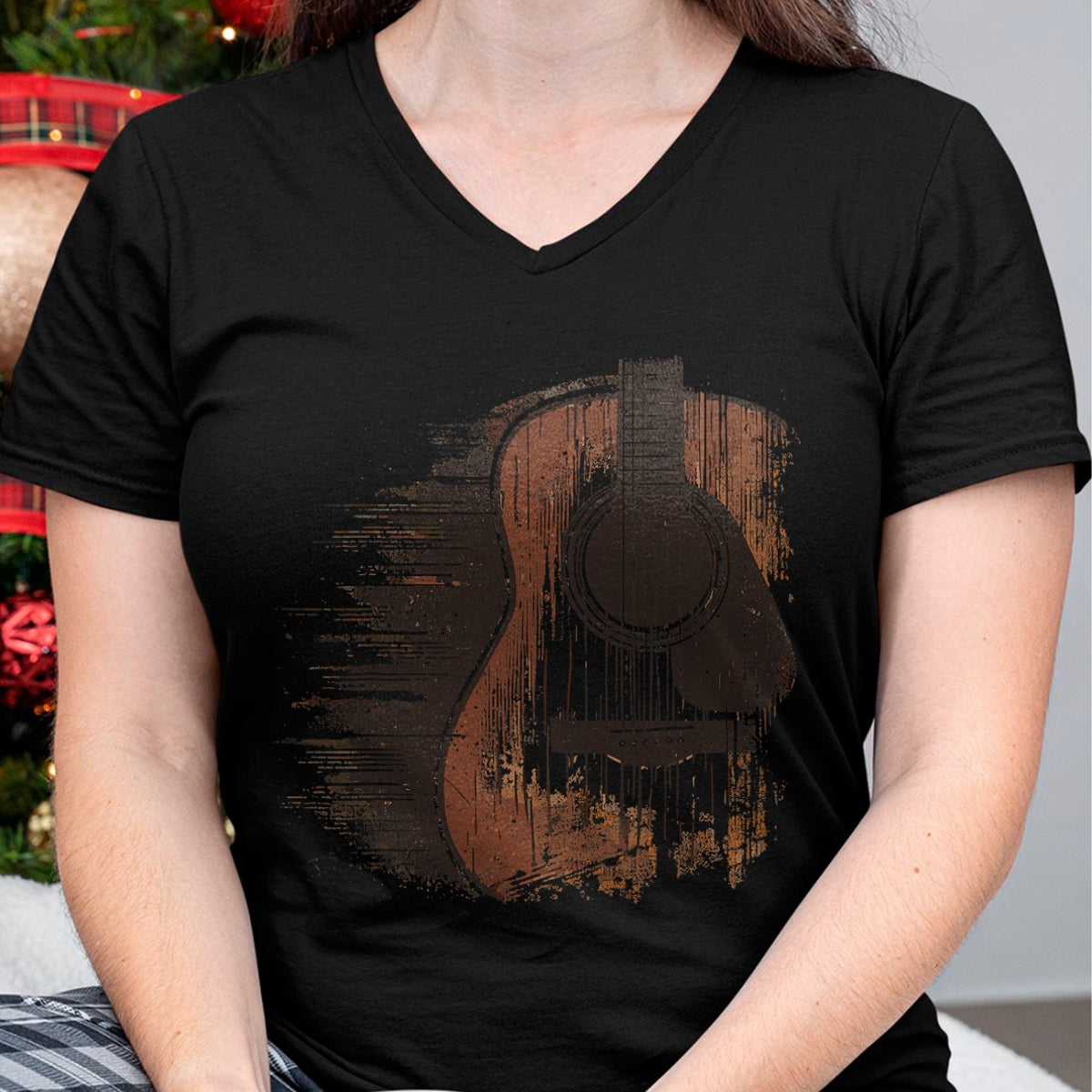 Guitar Lover Shirt, Funny Guitar UnisexT-Shirt/Hoodie/Sweatshirt HLT00 - Musician Guitarist Distressed Acoustic Guitar T-Shirt, Unisex-Adults, Blue, Small, Short Sleeve