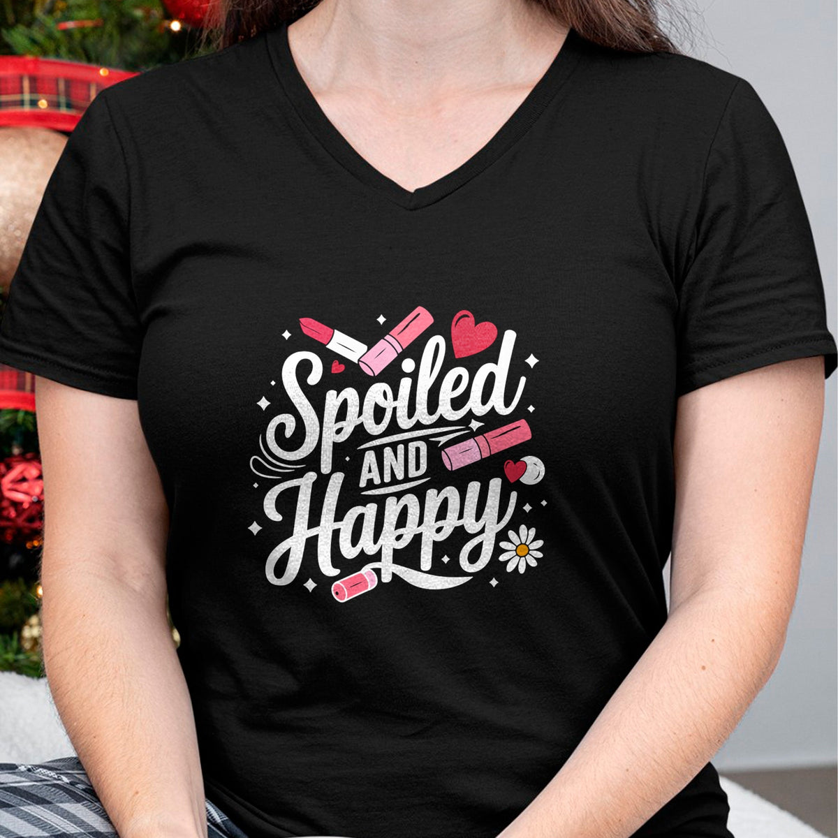Best Wife Shirt, Wife and Husband Unisex T-Shirt/Hoodie/Sweatshirt HLT00 - Gift for wife T shirt, spoiled wife   Spoiled Wife Spoiled And Happy Sweatshirt