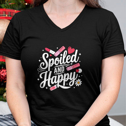 Best Wife Shirt, Wife and Husband Unisex T-Shirt/Hoodie/Sweatshirt HLT00 - Gift for wife T shirt, spoiled wife   Spoiled Wife Spoiled And Happy Sweatshirt
